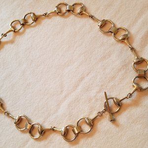 Vintage 70's GUCCI horse bit chain belt/necklace.